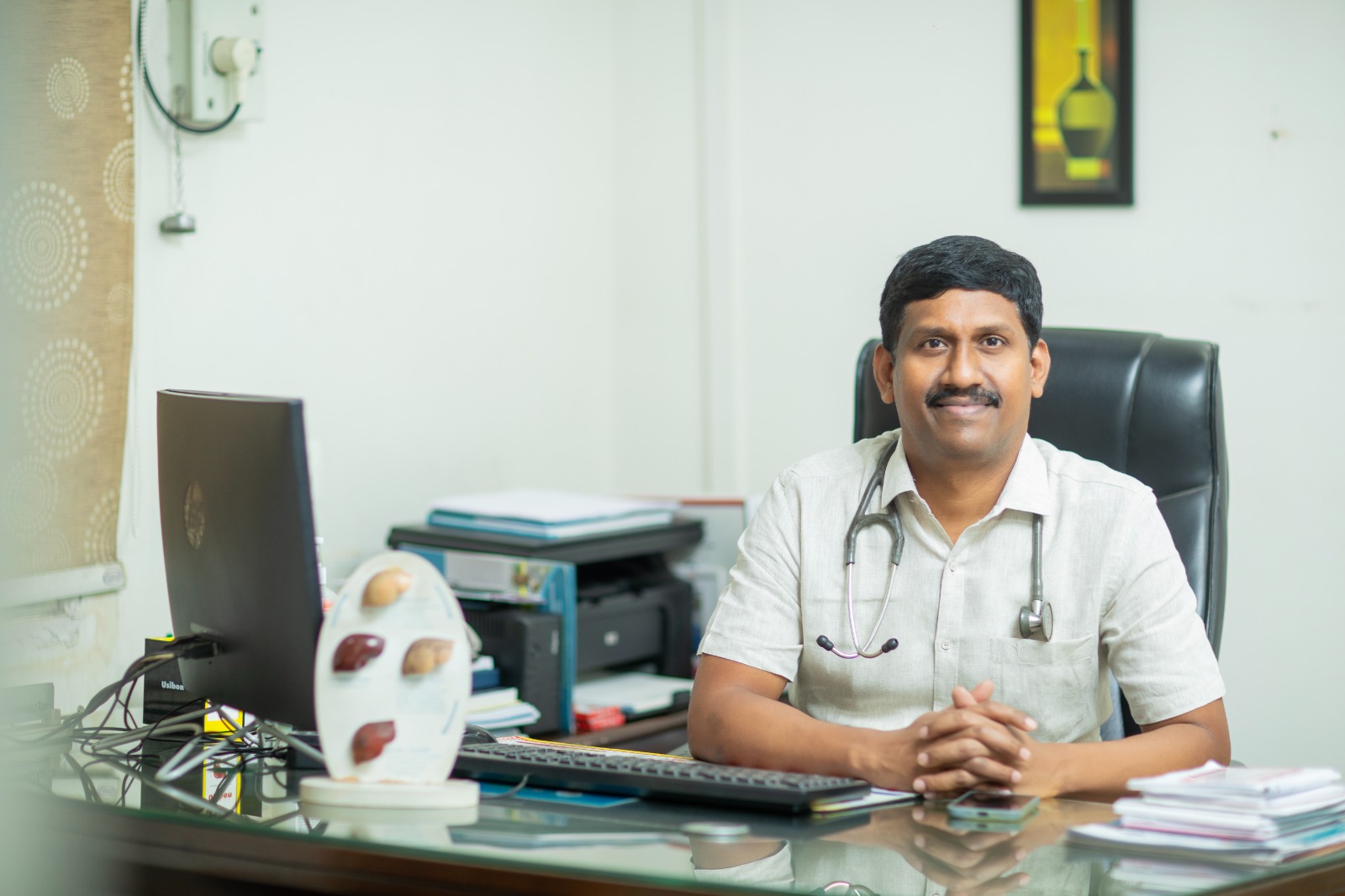 Dr. Reddy Sreenivasa Rao at clinic